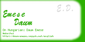 emese daum business card